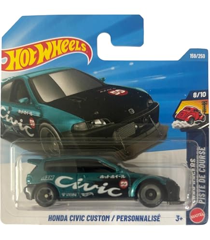 Amazon | ホットウィール 1/10 90 ホンダ シビック EF(ブルー)、HW:70s